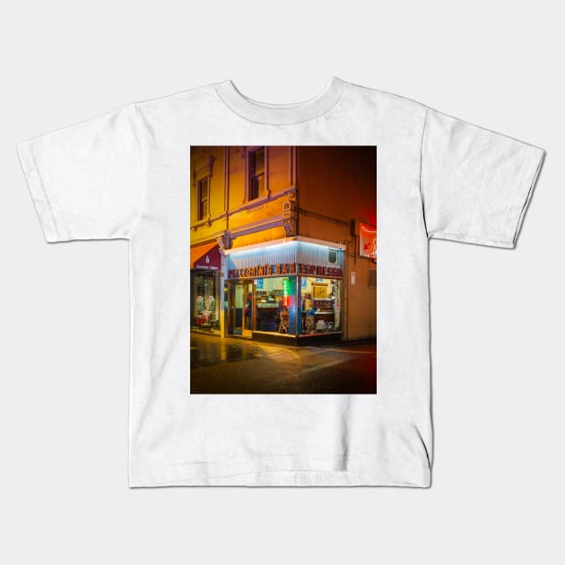 Pellegrinis Espresso Bar Kids T-Shirt by melbournedesign